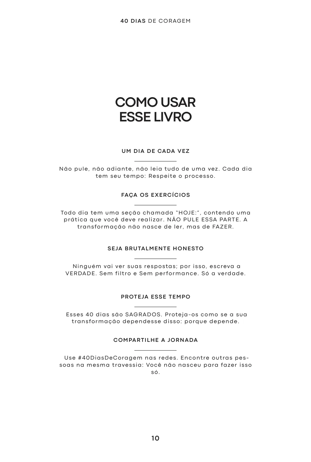 Página 10 do e-book: Como usar o livro